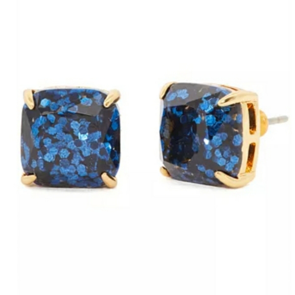 kate spade Jewelry - Kate Spade Blue Crystal Faceted glitter studs